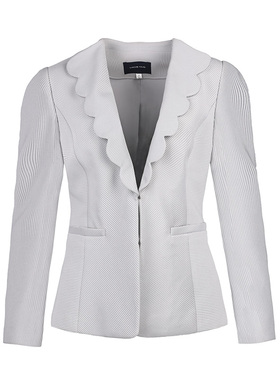 靓诺银灰条纹外衣LS13006A