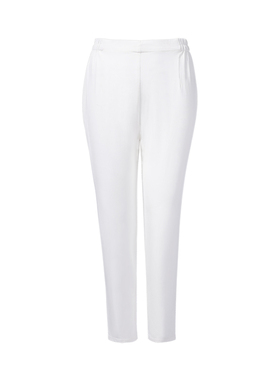 靓诺白色小脚裤LK21238B