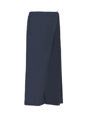 LN系列轻奢女士藏蓝色长裤商务休闲时尚夏薄款高腰阔腿裤NK14046A