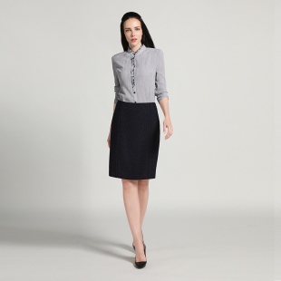 木耳领衬衫 优雅气质高档衬衣 秋季 女装 LC18309A 2023新款 靓诺法式