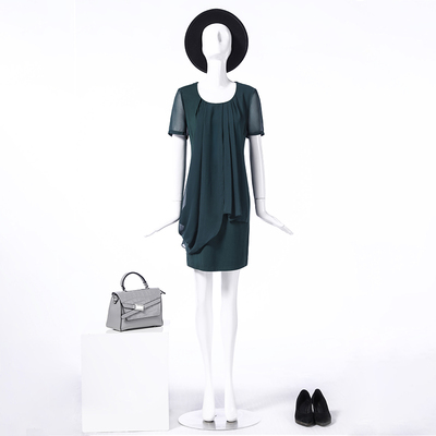 靓诺绿色荡纱连衣裙lq14433b