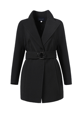 靓诺黑色肌理短外套LS17363A