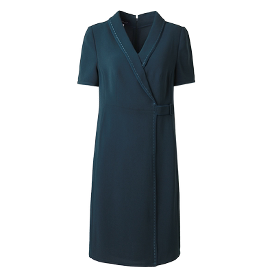 靓诺通勤气质H型三醋酸连衣裙