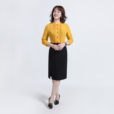 藏蓝色肌理半裙LQ17305A