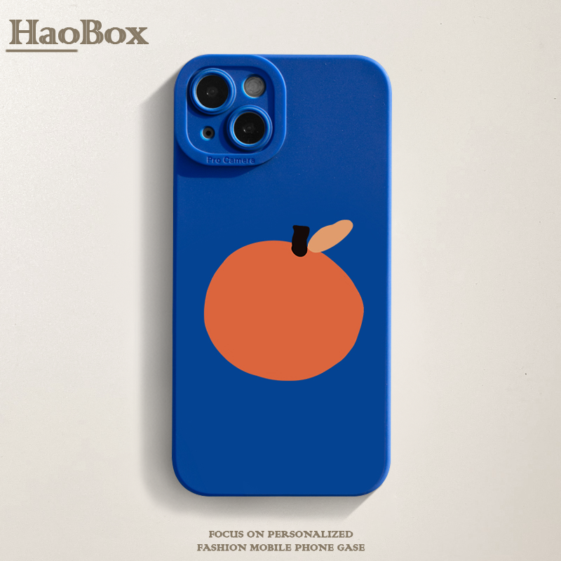 橘子iPhone15苹果14promax小米13红米note11Tpro适用mate60pro华为p40新款小米14荣耀90/100手机壳opporeno10