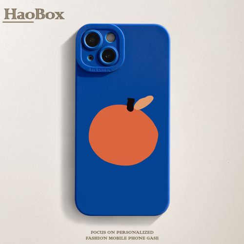 橘子iPhone15苹果14promax小米13红米note11Tpro适用mate60pro华为p40新款小米14荣耀90/100手机壳opporeno10