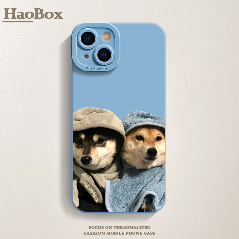 睡衣柴犬手机壳iPhone14适用15promax苹果12红米note11tpro华为mate60pro红米k70新款小米14荣耀90pro小米13