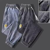 秋冬款 休闲哈伦裤 男潮牌宽松束脚工装 商场专柜撤回广州新塘牛仔裤