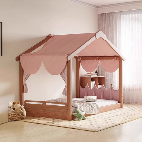 喜力美实木伸缩儿童床