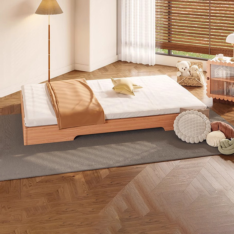 喜力美儿童床蒙氏地台床男孩女孩实木床带围栏1.5m单人床榻榻米,住宅家具,儿童床/儿童抽拉床,淘宝优惠券,粉丝福利购,淘宝优惠卷