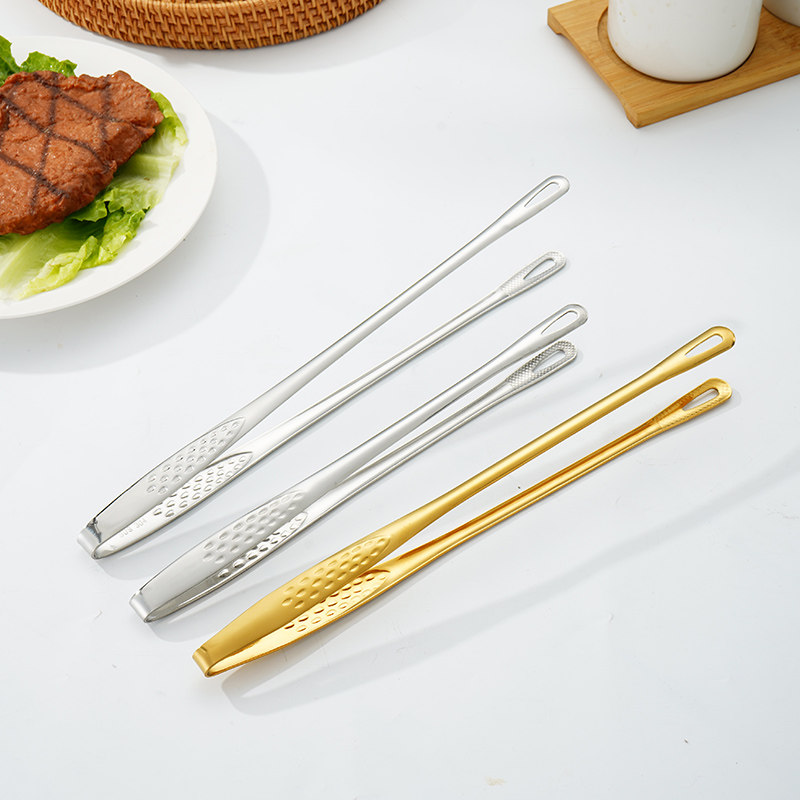 不锈钢烤肉夹食品夹商用餐厅牛排夹自助餐烤肉店工具专用夹子剪刀