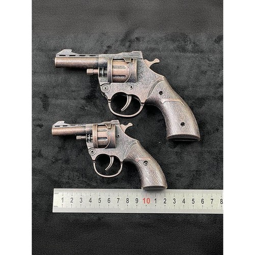 大野牛左轮砸炮枪全金属合金手枪儿童玩具枪怀旧砸响炮火柴炮子枪