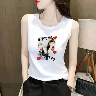 内搭打底宽松背心吊带白色上衣夏装 大码 西装 胖mm2025早春新款 女装