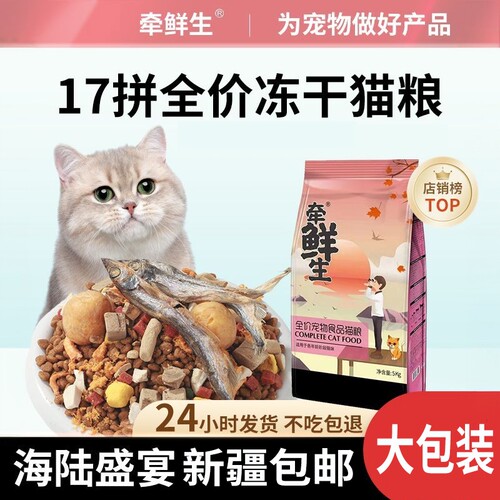 新疆包邮猫粮5kg装5斤成猫英短