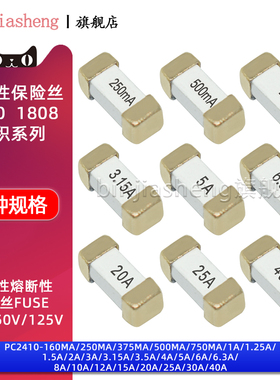 1808/6125/2410贴片慢熔断保险丝1A2A3A4A5A6.3A15-40A250V一次性