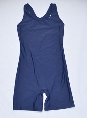 美国原单FILY****宝蓝色平脚款单层海滩泳池连体泳衣女童中大童