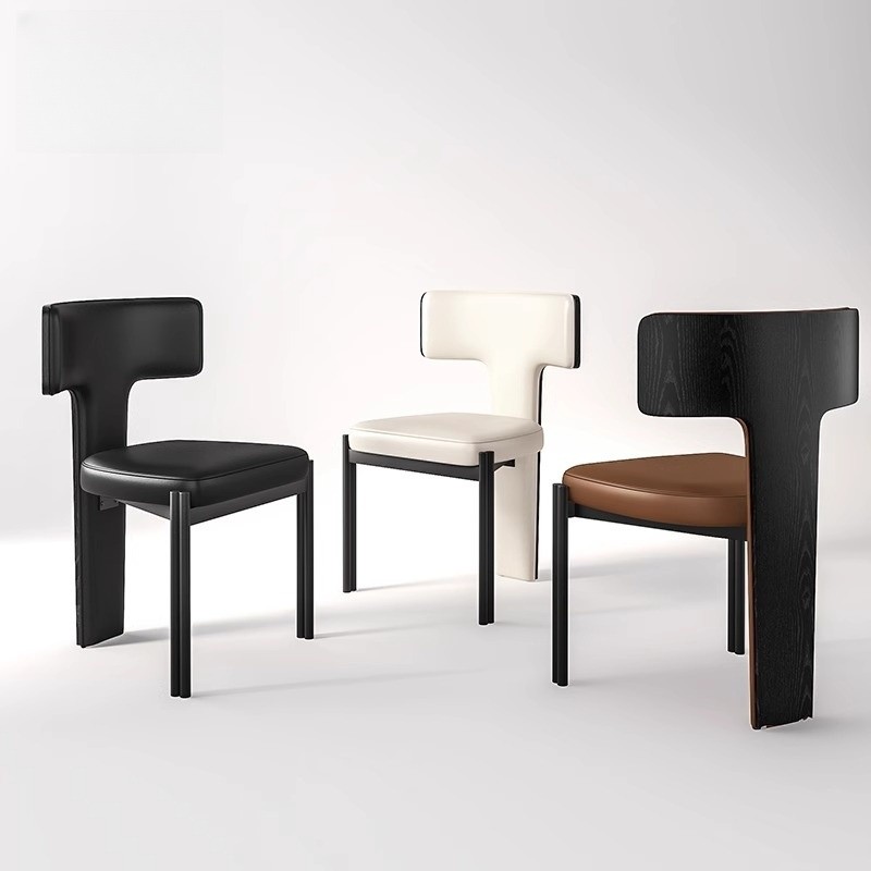 意式极简餐椅家用轻奢高级感