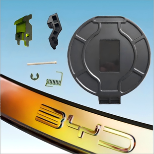 比亚迪充电口盖卡扣按钮销轴卡防水防尘盖快充口盖