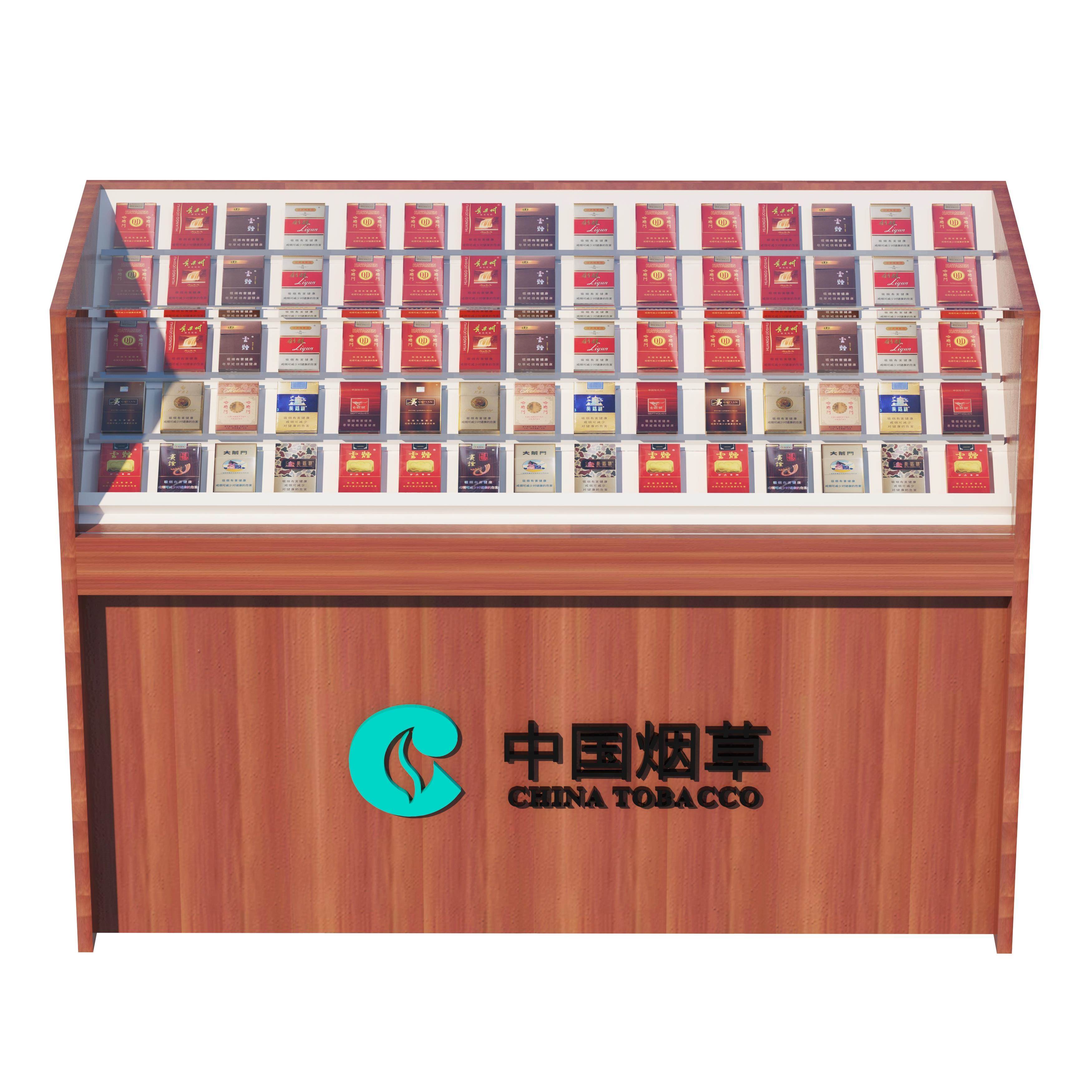 收银台烟柜展示柜超市一体组合烟柜背柜玻璃转角烟柜台烟柜便利店