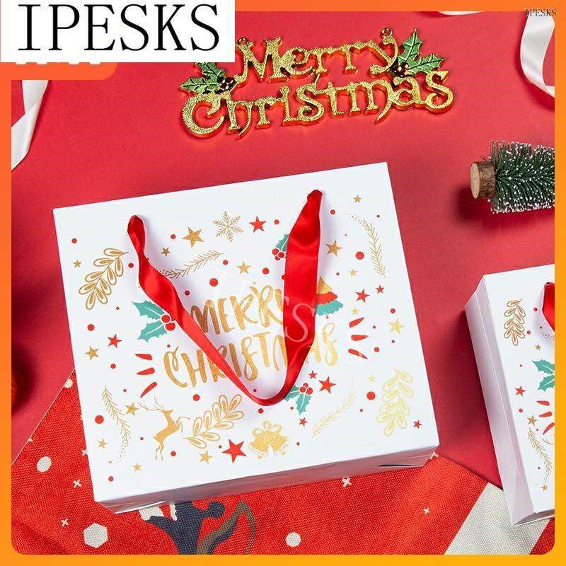 圣诞节christmas gift bag handbag paper bag birthday gift box