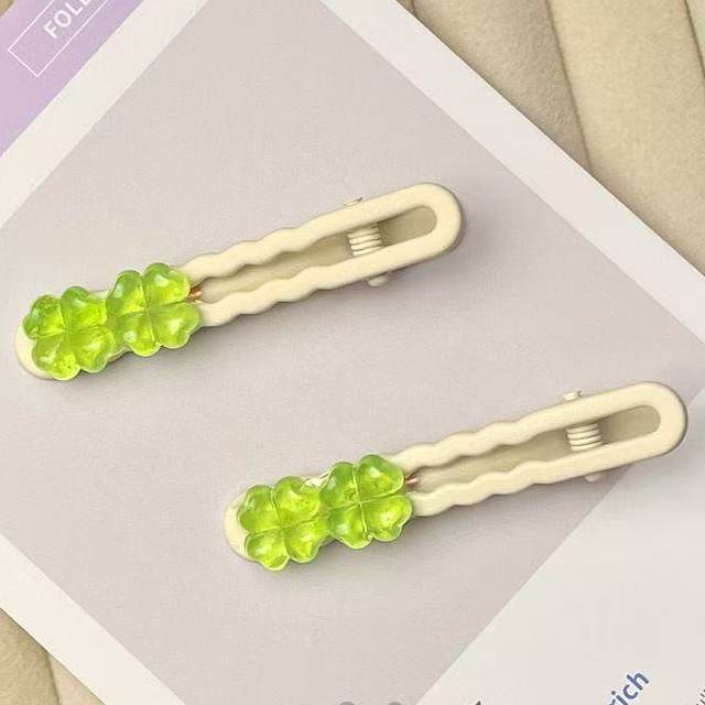 果冻樱花四叶草发卡刘海发饰