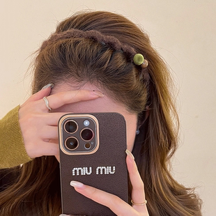 法国lastkiss彩豆毛绒带齿发箍女高颅顶压发头箍2026新款秋冬发饰