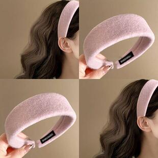 法国lastkiss 毛呢发箍女2026新款高颅顶气质头箍高级感盘发发饰