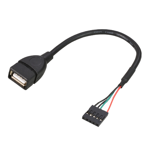 主板5Pin转USB2.0扩展线 杜邦2.54MM端子 主板9针转USB转接数据线