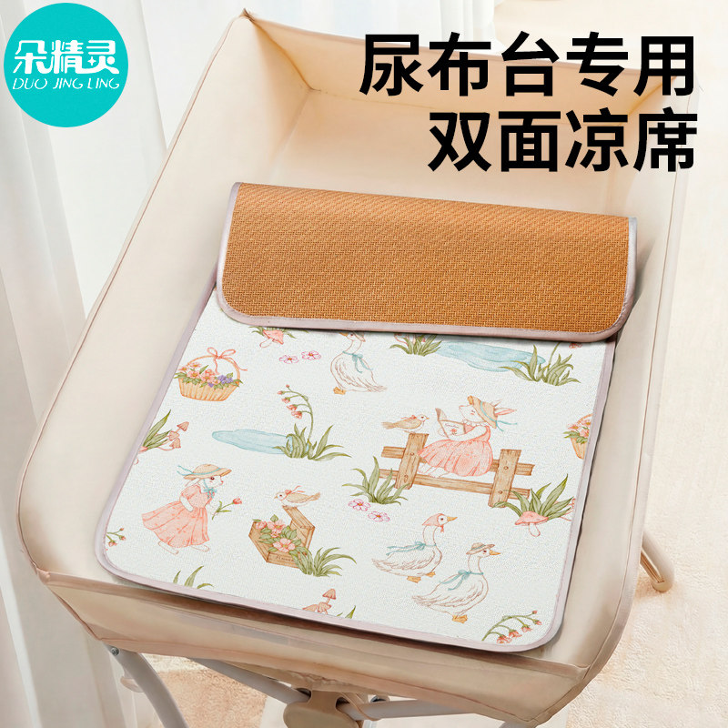 【7A抗菌】尿布台专用双面小凉席图片