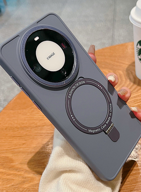 高级感支点壳适用华为mate70pro优享版手机壳新款磨砂mate60全包防摔mate40/30磁吸支架p60/50小众男士保护壳