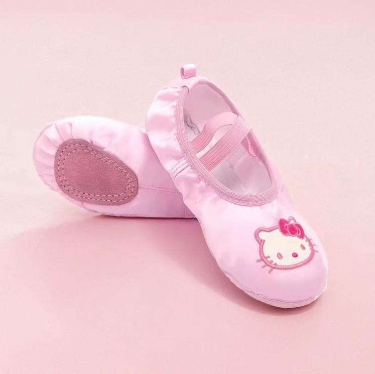 kitty儿童舞蹈鞋软底袜套