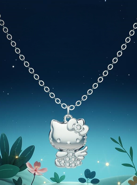 Kitty项链女小众锁骨链