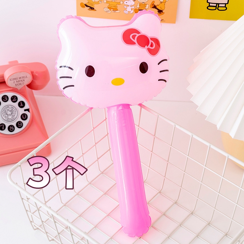 凯蒂猫充气锤子3个玩具