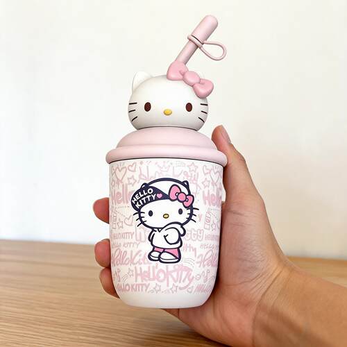 Kitty316不锈钢吸管保温杯