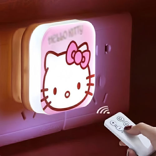 Kitty小夜灯遥控壁灯可调明暗