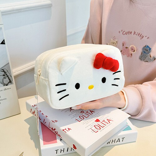 Kitty化妆包毛绒收纳包