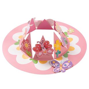 教师节手工DIY女王花帽装饰礼物儿童创意制作送老师幼儿园材料包