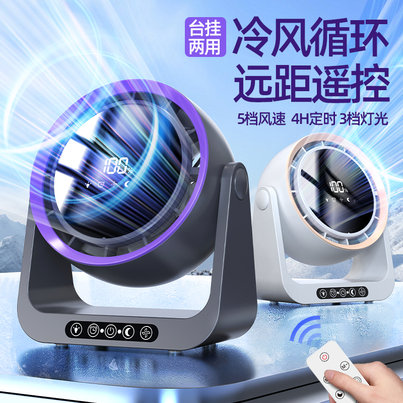 2025新款桌面风扇小型宿舍学生usb充电风扇家用静音办公台式空气