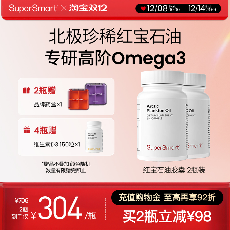 SuperSmart红宝石油胶囊