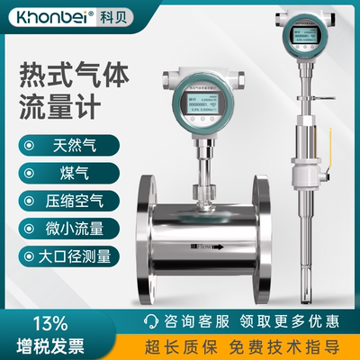 高精度热式气体质量流量计