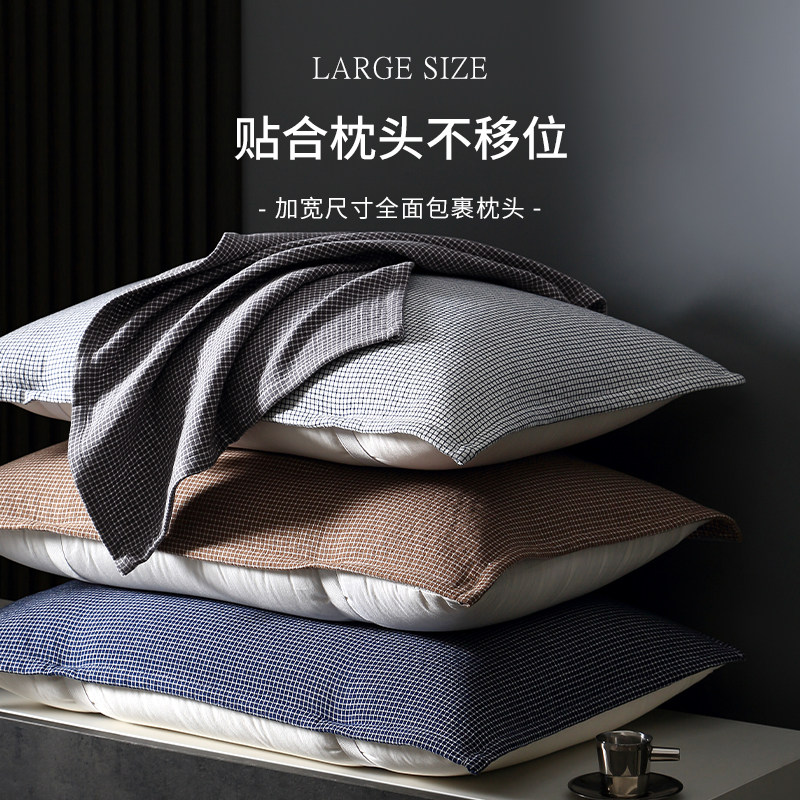 纯棉家用纱布枕头盖巾