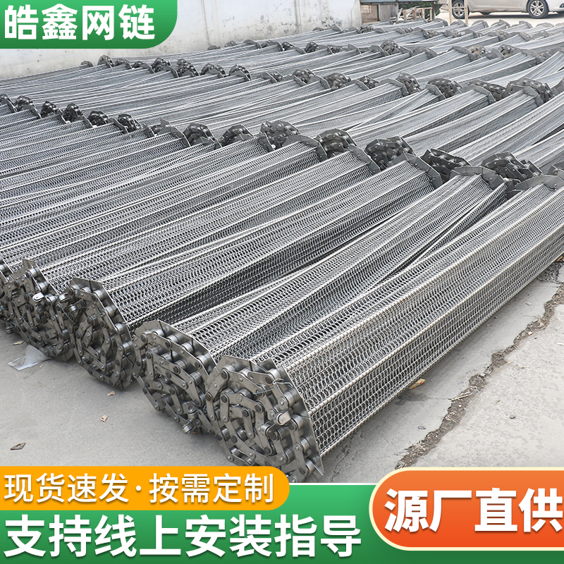 304不锈钢网带201碳钢耐高温网链烘干机隧道炉清洗机冷冻线用网带