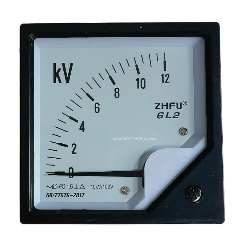 6L2-450V指针式交流电压仪表250V300V500V100Q0V12KV发电机伏特表