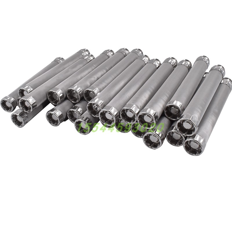 304不锈钢席型网耐高压船舶滤芯 30m燃油柴油外牙接口烛式滤芯