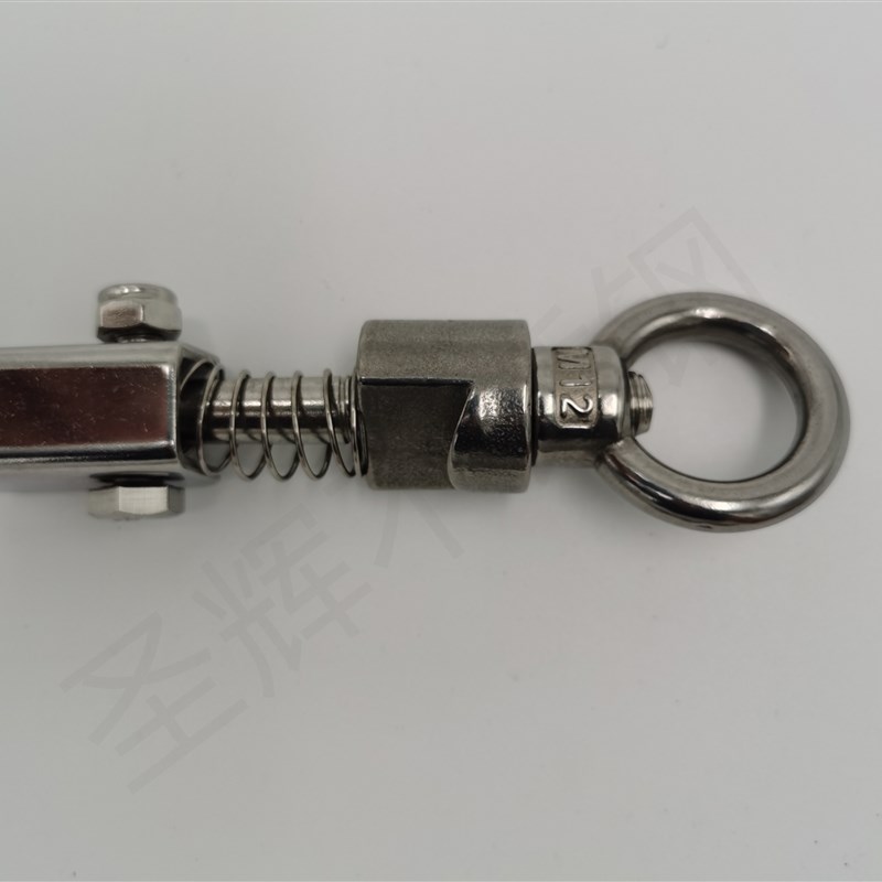 304不锈钢压力人孔过滤器配件法兰固定锁紧圆钩手拧柄带压力吊环