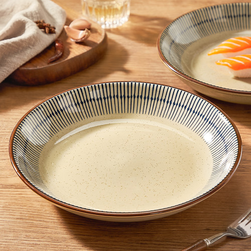 釉下彩陶瓷盘子家用炒菜盘子碟子