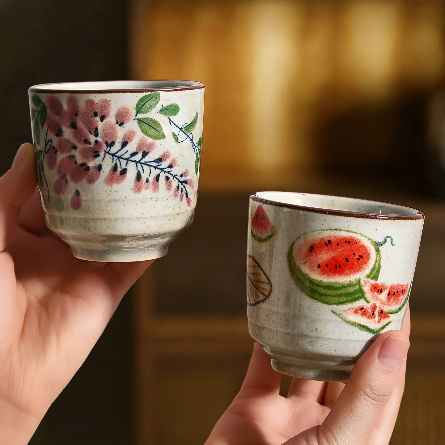 中式陶瓷茶杯主人杯喝水杯怀旧手握杯酒杯套装茶具礼盒伴手礼,餐饮具,马克杯,淘宝优惠券,粉丝福利购,淘宝优惠卷