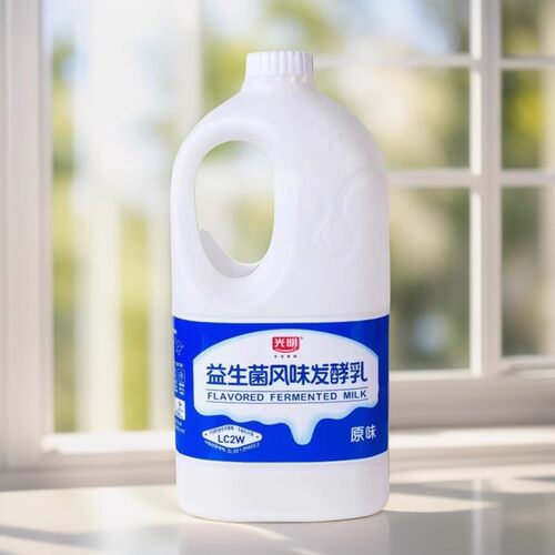 光明酸奶益生菌大桶装1.25kg水果捞浓稠酸牛奶家庭装低温奶