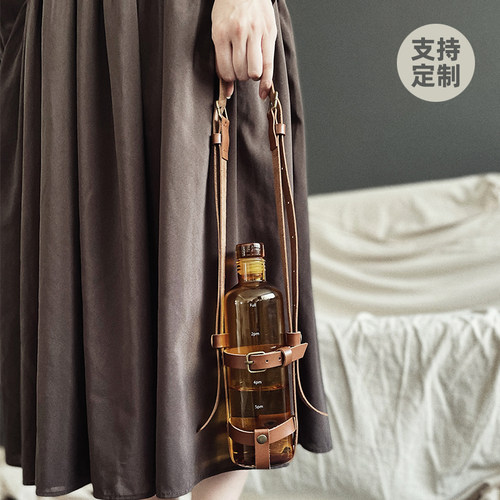 boeibei复古简约斜挎保温杯