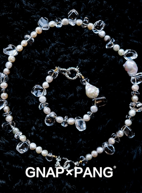 瑞云殿流光白水晶淡水珍珠项链